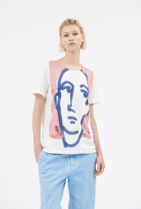 Organic Single Jersey T-Shirt, Rosé from ODEEH 