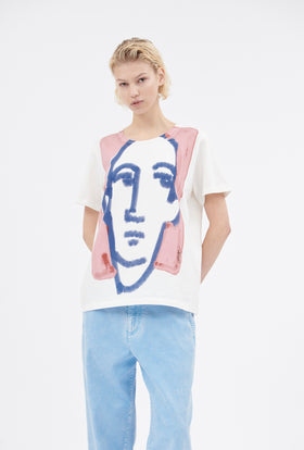Organic Single Jersey T-Shirt, Rosé from ODEEH 