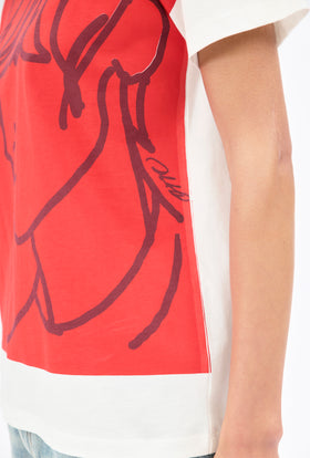 Organic Single Jersey T-Shirt, True Red from ODEEH 