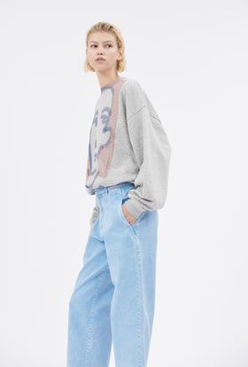 Organic Single Jersey Sweatshirt, Rouge from ODEEH 