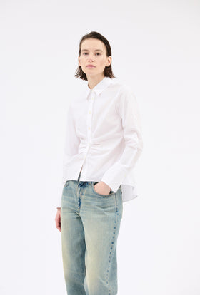 Poplin Bluse, White from ODEEH 