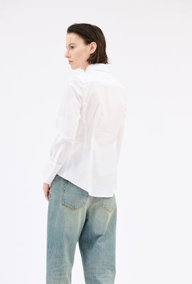Poplin Bluse, White from ODEEH 