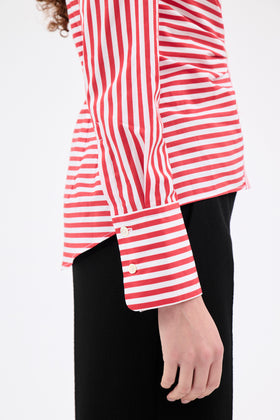 ROMAN STRIPE Bluse, True Red from ODEEH 
