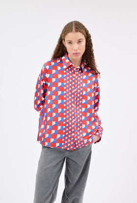 CUBES Bluse, True Red from ODEEH 
