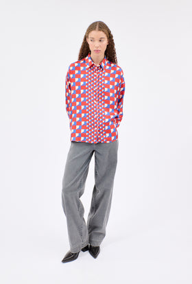 CUBES Bluse, True Red from ODEEH 