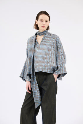 Mini Chestnuts Shirt, Foggy Blue from ODEEH 
