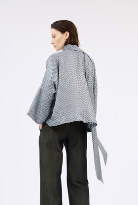 Mini Chestnuts Shirt, Foggy Blue from ODEEH 