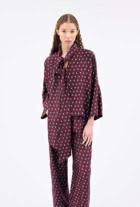 PENGUINS Bluse, Deep Purple from ODEEH 