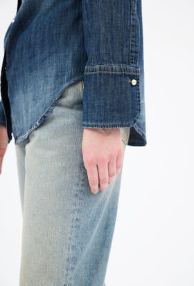 Denim Bluse, Indigo from ODEEH 