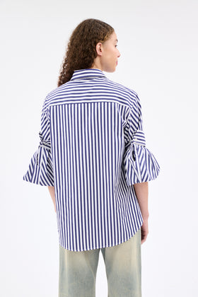 ROMAN STRIPE Bluse, Ink from ODEEH 