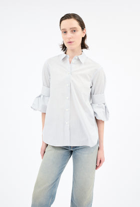Mens Stripe Shirt, Ice Blue from ODEEH 