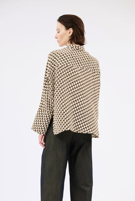 Chevrons Bluse, Mink from ODEEH 