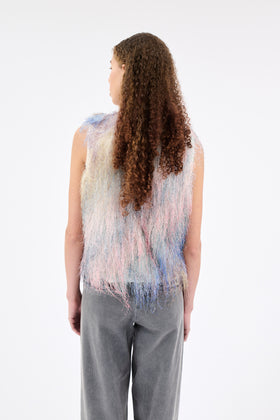 FRINGY RAINBOW Top, Seablue from ODEEH 