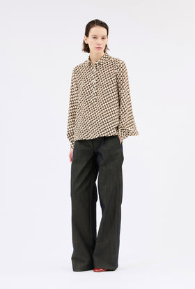 Chevrons Shirt, Mink from ODEEH 
