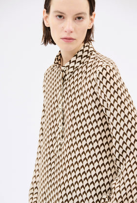Chevrons Shirt, Mink from ODEEH 