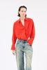 Light Oxford Wool Shirt, Fire Red from ODEEH 