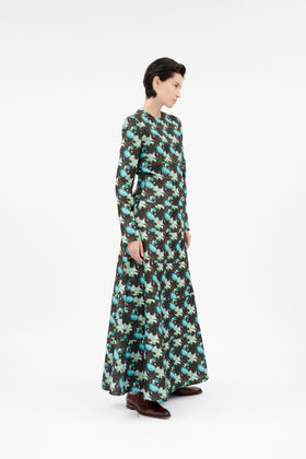 Magnolias & Buds Kleid, Opal Green from ODEEH 