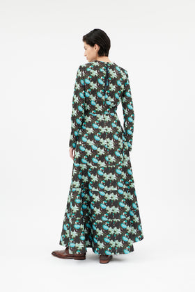 Magnolias & Buds Kleid, Opal Green from ODEEH 