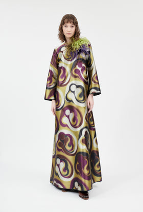 Double Face Coat, Marble Red from ODEEH 