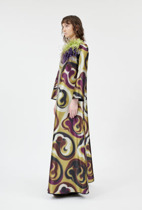 Double Face Coat, Marble Red from ODEEH 