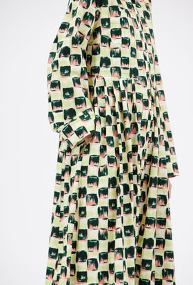 Brush Strokes Dress, Evergreen from ODEEH 