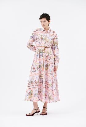 Double Face Coat, Marble Red from ODEEH 