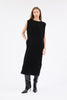 HEAVY GEORGETTE Kleid, Jet Black from ODEEH 
