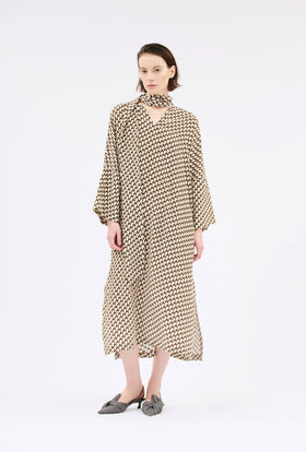 Chevrons Kleid, Mink from ODEEH 