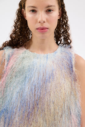 FRINGY RAINBOW Kleid, Seablue from ODEEH 