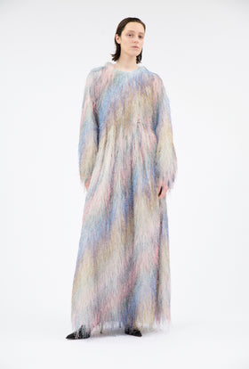 FRINGY RAINBOW Kleid, Seablue from ODEEH 