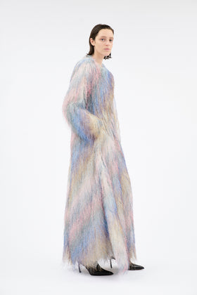 FRINGY RAINBOW Kleid, Seablue from ODEEH 