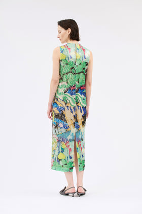 Flowers On Sequins Kleid, Multicolor from ODEEH 