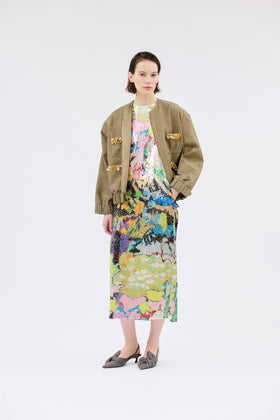 Flowers On Sequins Kleid, Multicolor from ODEEH 