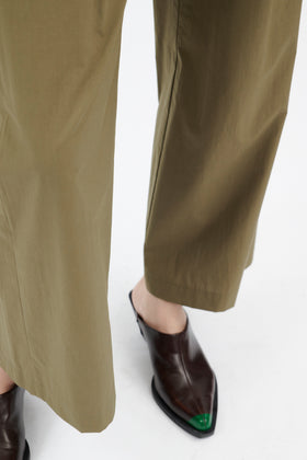 Poplin Hose, Dark Olive from ODEEH 