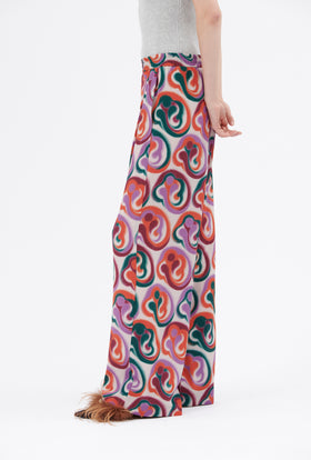 Blurred Paisley Hose, Blood Orange from ODEEH 