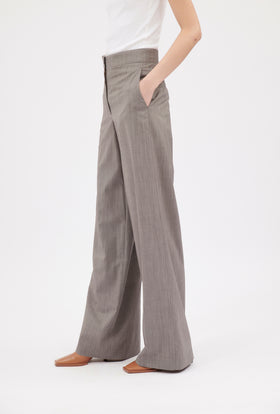Light Weight Wool Trouser, Taupe from ODEEH 