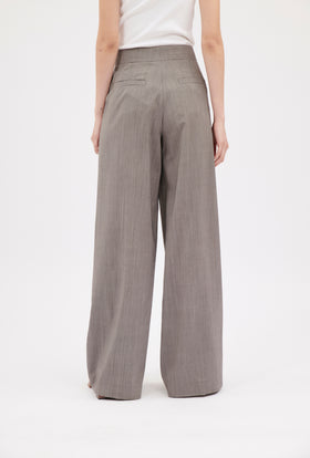 Light Weight Wool Trouser, Taupe from ODEEH 