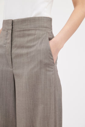 Light Weight Wool Trouser, Taupe from ODEEH 