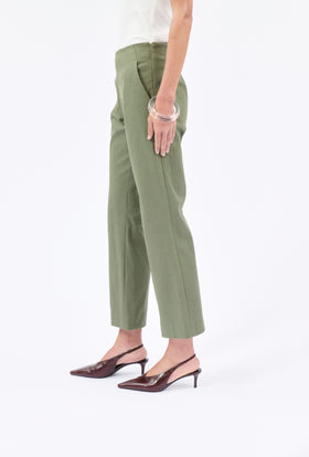Cotton Twill Hose, Bush Green from ODEEH 