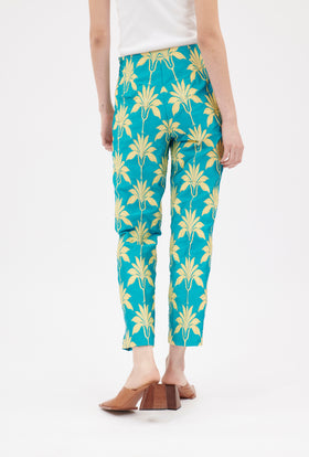 Matelassè Palms Hose, Bright Emerald from ODEEH 