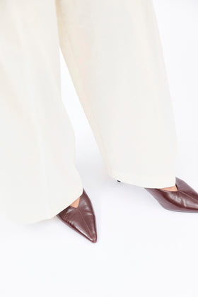 Structured Cotton / Linen Hose, Off White from ODEEH 