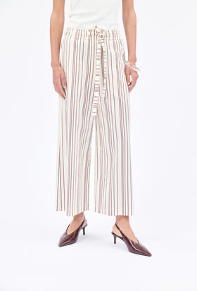 Fancy Stripe 2 Hose, Burgundy from ODEEH 