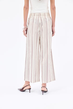 Fancy Stripe 2 Hose, Burgundy from ODEEH 