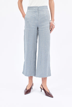 FANCY HERRINGBONE Hose, Foggy Blue from ODEEH 
