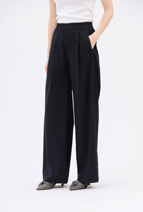 Light Oxford Wool Hose, Navy from ODEEH 