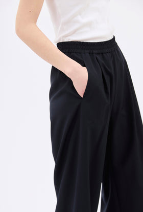 Light Oxford Wool Hose, Navy from ODEEH 