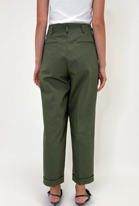 Cotton Twill Hose, Bush Green from ODEEH 