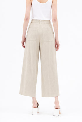 NATURAL SERGE BLEACHED Hose, Almond from ODEEH 
