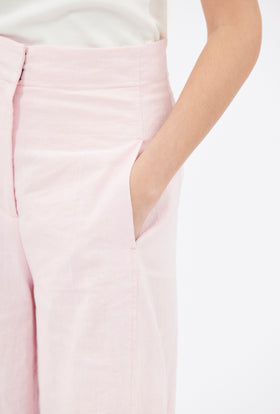 Structured Cotton / Linen Hose, Rose Petal from ODEEH 