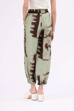 Aquarell Chillies Trouser, Sage from ODEEH 